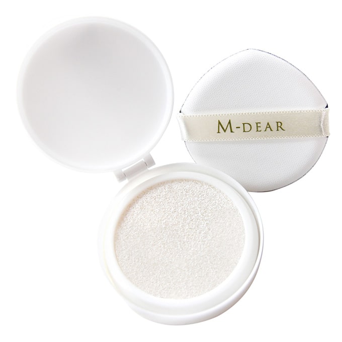 MDEAR（エムディア）  グロウベール UVクッション (ホワイト) 13g /リフィル・パフ付